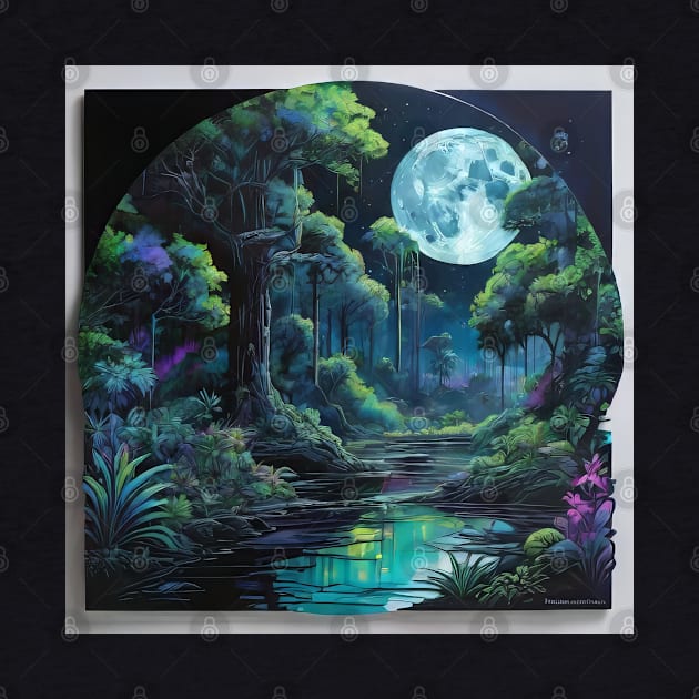 Lunar Neon Jungle (623) by WASjourney